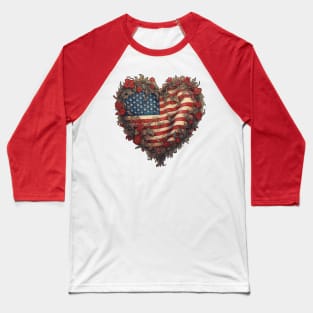 American Heart Baseball T-Shirt